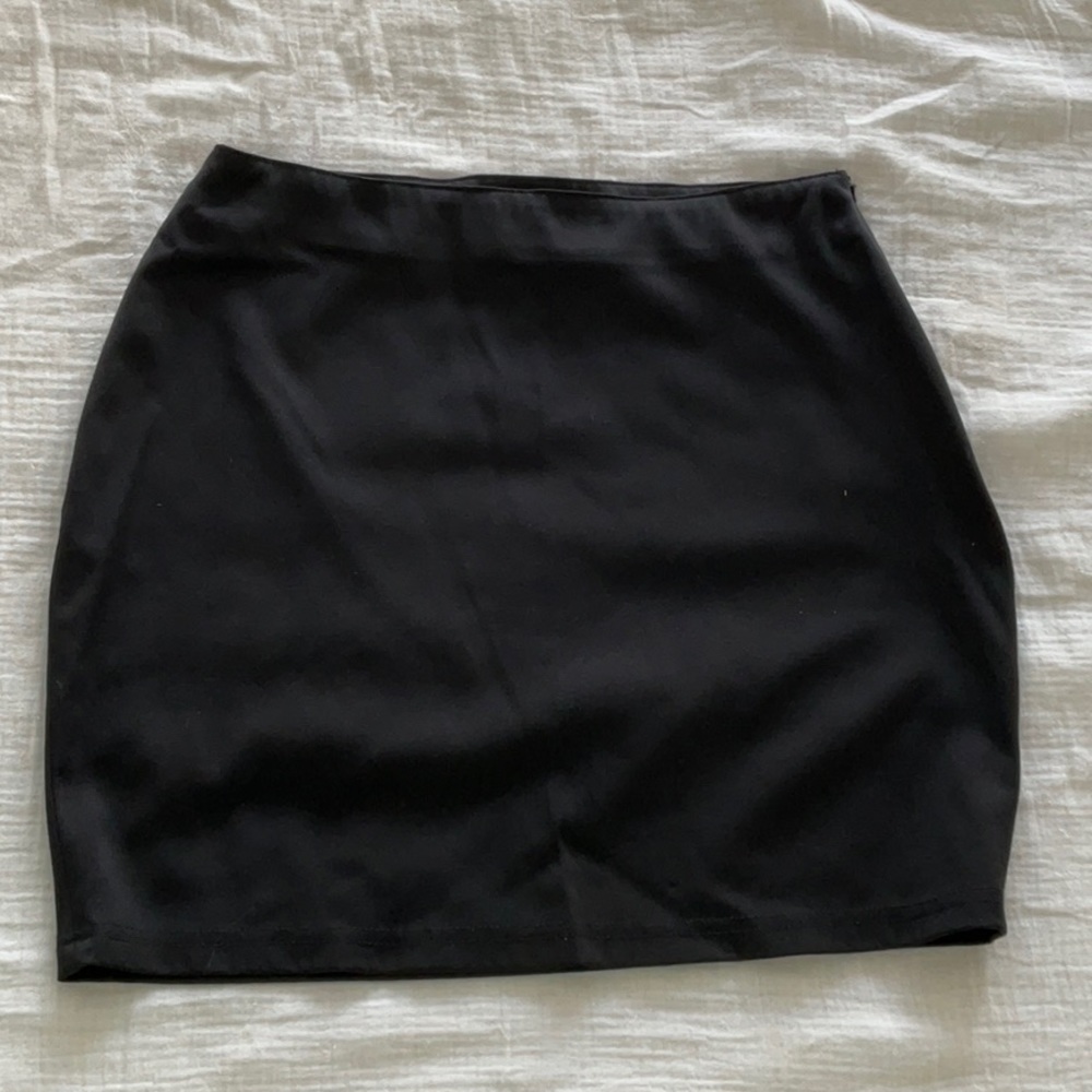 TOBI satin mini skirt